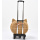 Luxury Dog Pet Travel Carrier Bag Case Rattan Wicker On Wheels Stroller Trolley Cat Travel Carrier Suitcase